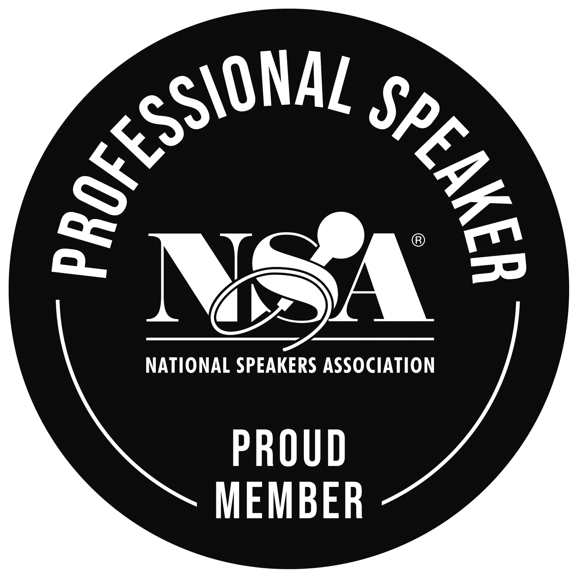 Nsa badge professionalmember black 042021
